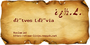 Ötves Lívia névjegykártya